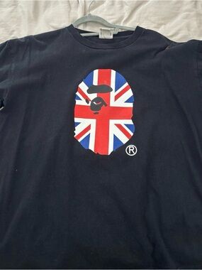 A Bathing Ape Union Jack Ape Head T-Shirt - Black